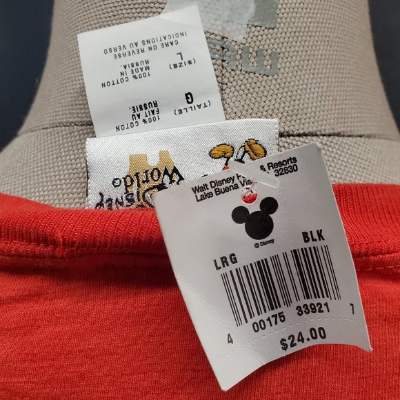 Authentic Walt Disney World Dragon Tie-Dyed T-Shirt New with Tags Men's Large - Picture 4 of 4